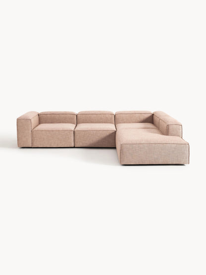 Lennon XL Modular Corner Sofa in Linen Blend, 4-Seater