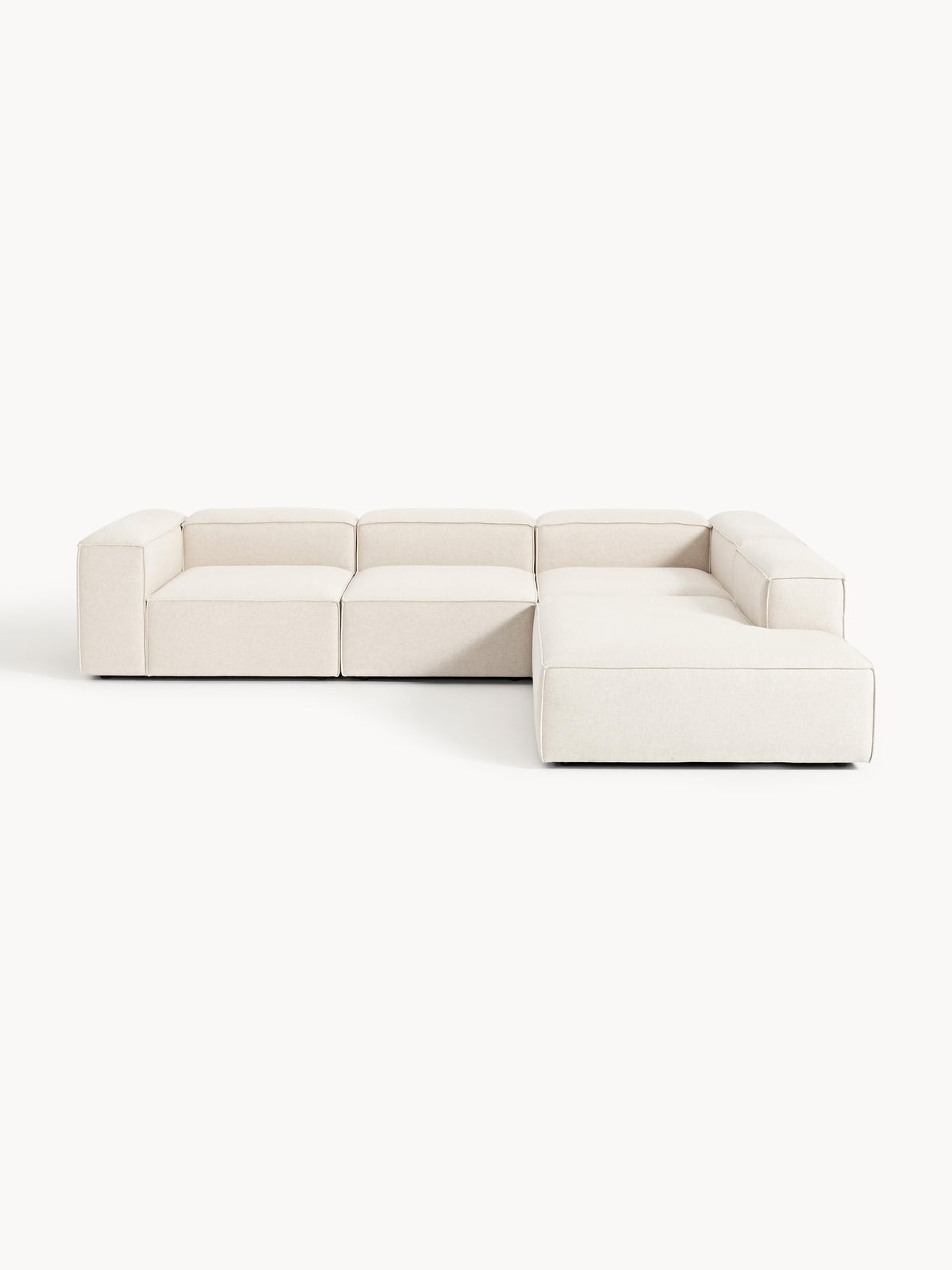 Lennon XL Modular Corner Sofa in Linen Blend, 4-Seater