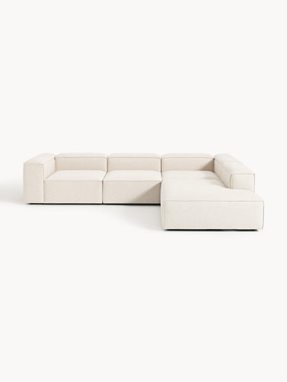 Lennon XL Modular Corner Sofa in Linen Blend, 4-Seater