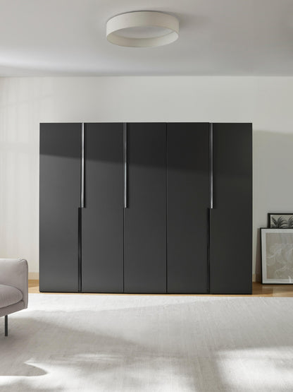 Leon Modular Wardrobe with Hinged Doors, in Various Sizes, 250 cm Wide
