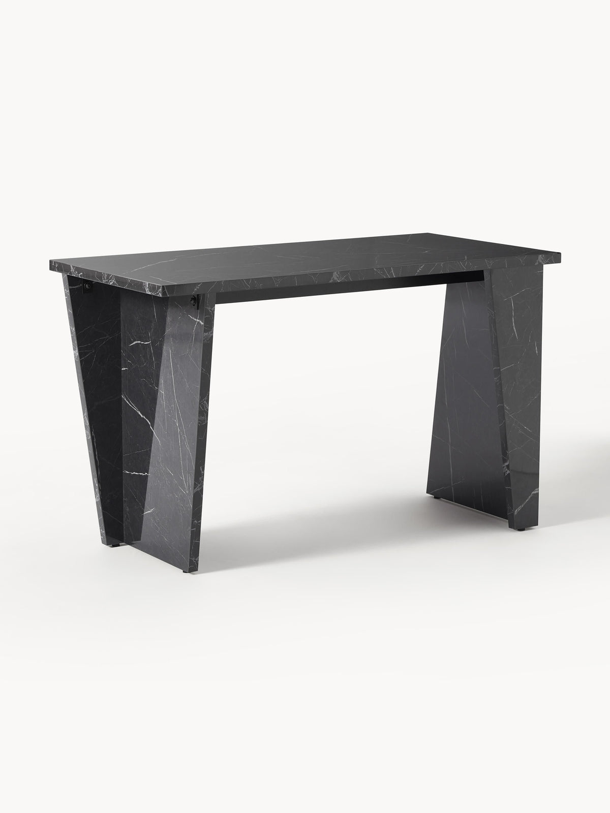 Liam Desk, Marble-Look Finish