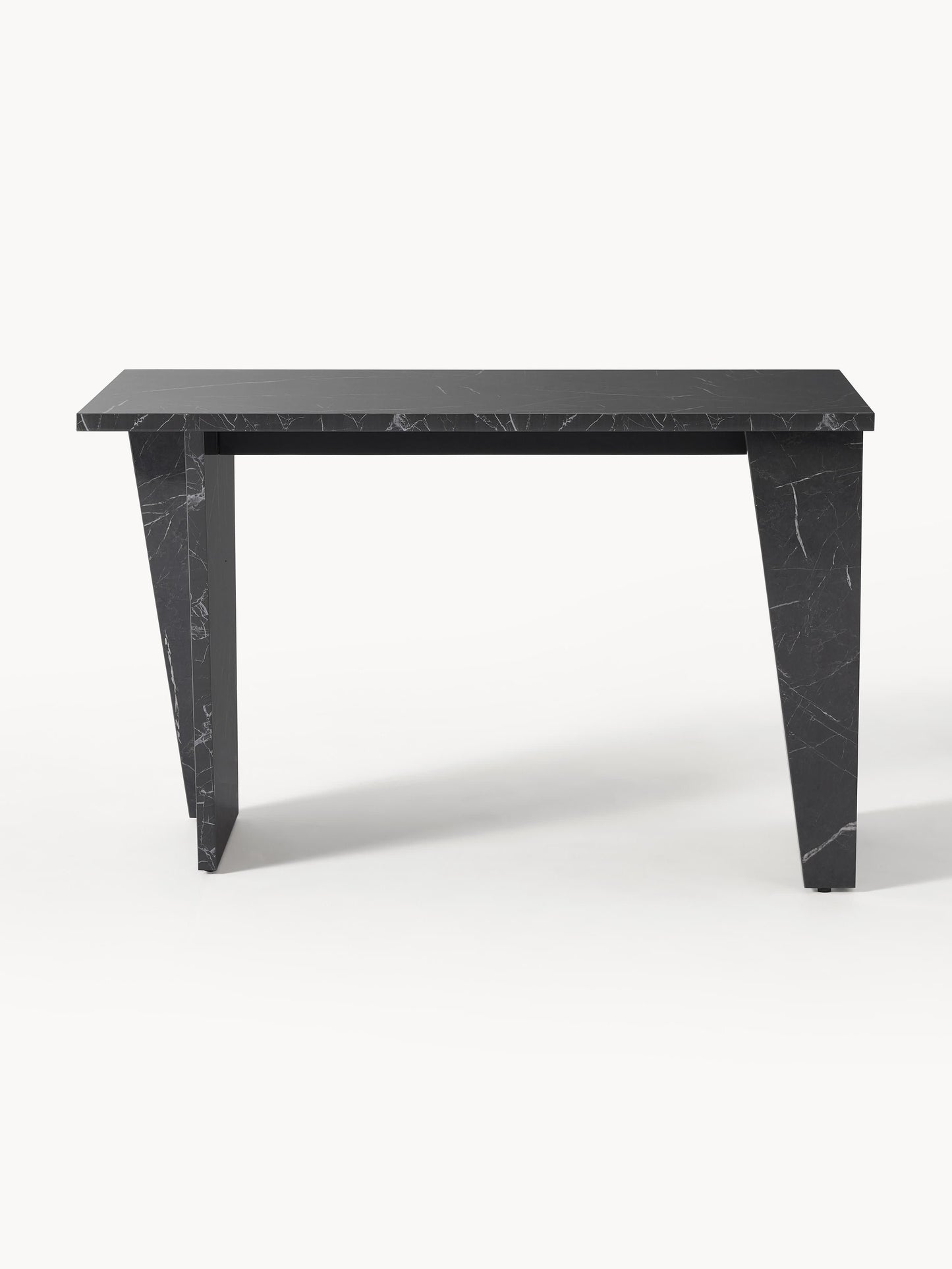 Liam Desk, Marble-Look Finish
