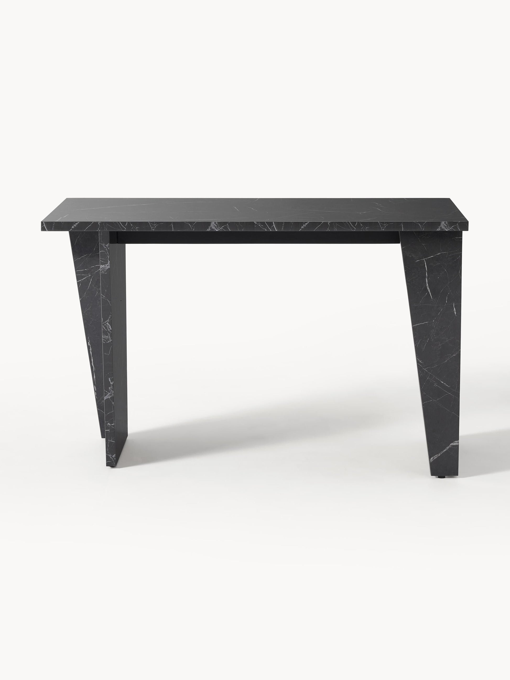 Liam Desk, Marble-Look Finish