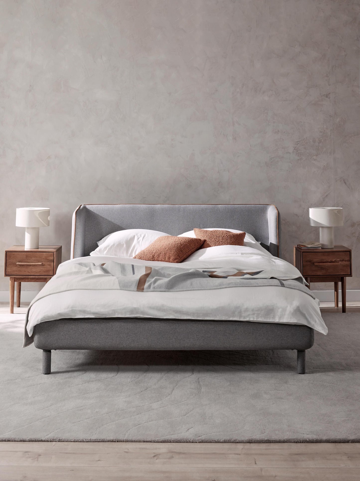 Luma Headboard Bed Frame, Upholstered