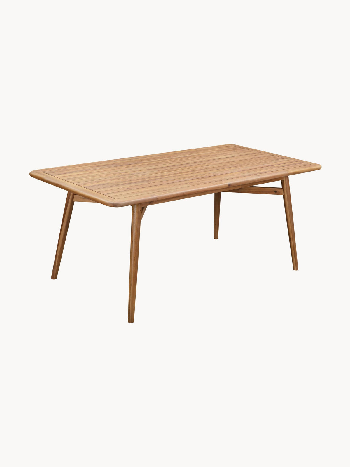 Marc Garden Table in Acacia Wood, Measuring 180 x 90 cm