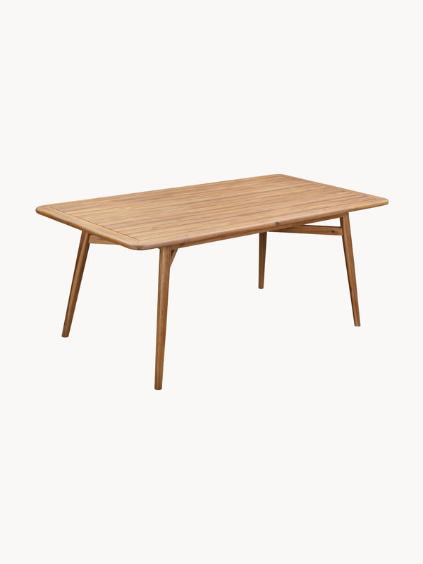 Marc Garden Table in Acacia Wood, Measuring 180 x 90 cm