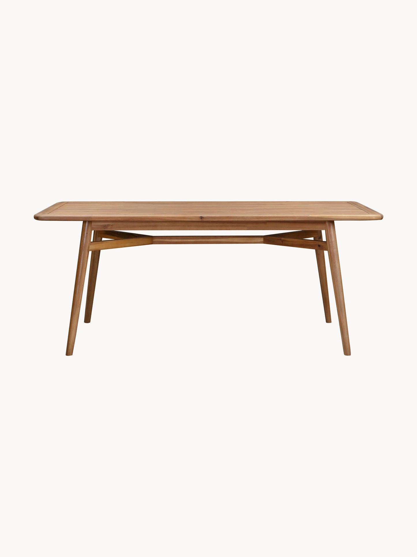 Marc Garden Table in Acacia Wood, Measuring 180 x 90 cm