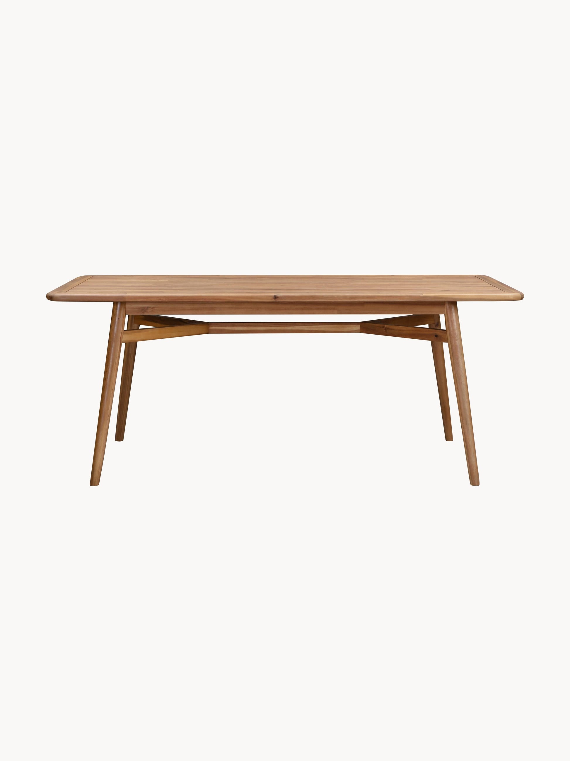 Marc Garden Table in Acacia Wood, Measuring 180 x 90 cm