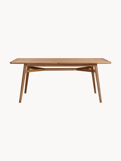 Marc Garden Table in Acacia Wood, Measuring 180 x 90 cm