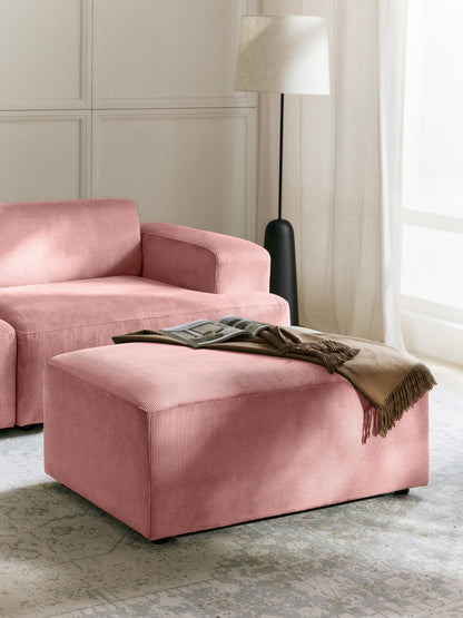 Melva Corduroy Stool, Dimensions W 99 x D 72 cm