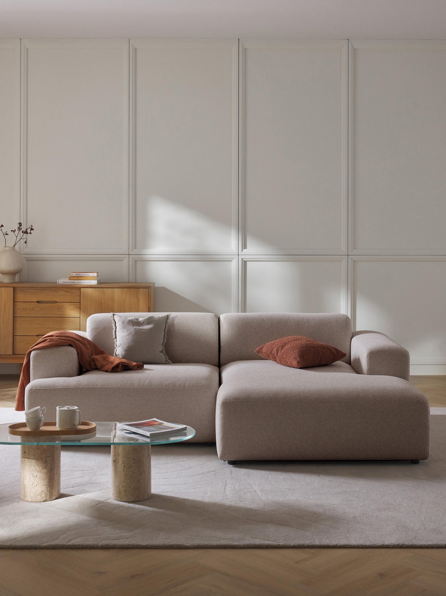 Melva Corner Couch, 3-Seater