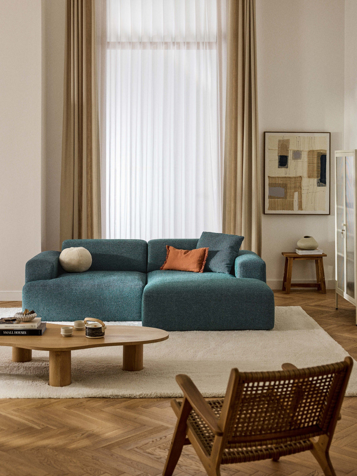 Melva Corner Couch, 3-Seater