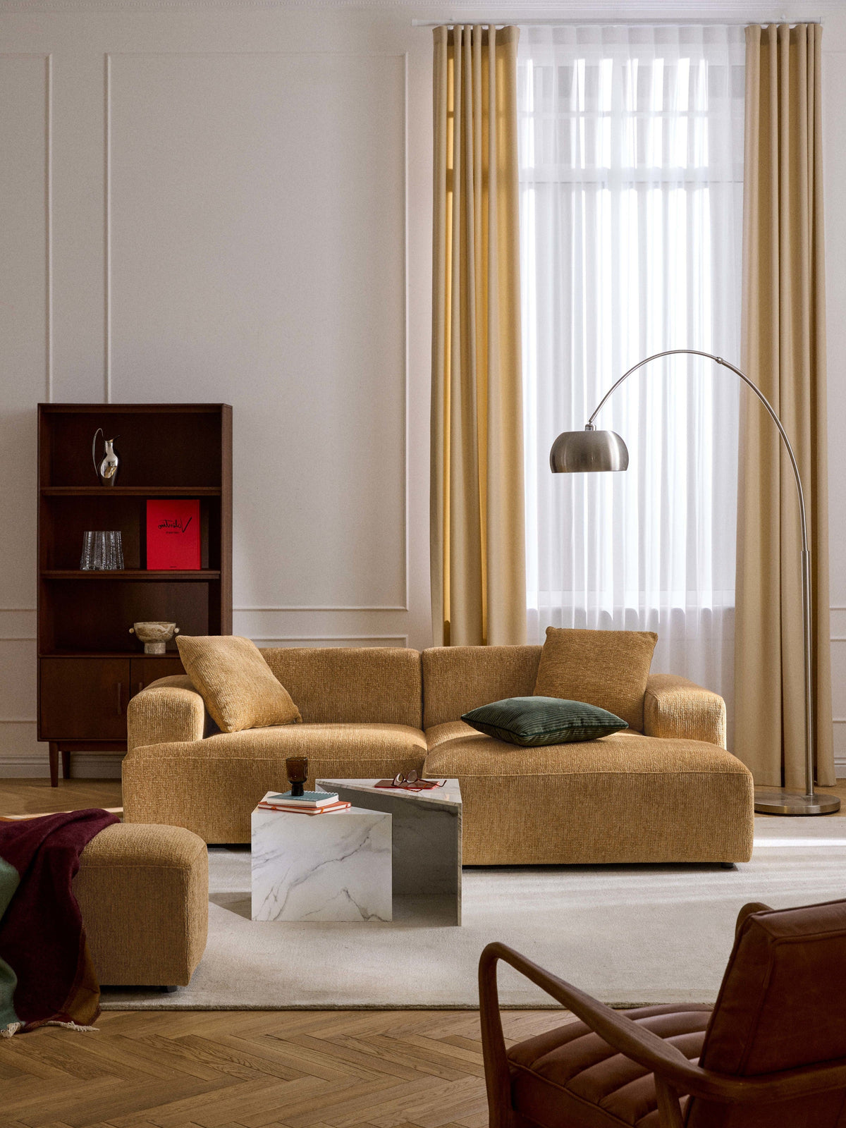 Melva Corner Couch, 3-Seater