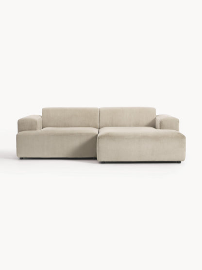 Melva Corner Sofa in Corduroy (3-Seater)