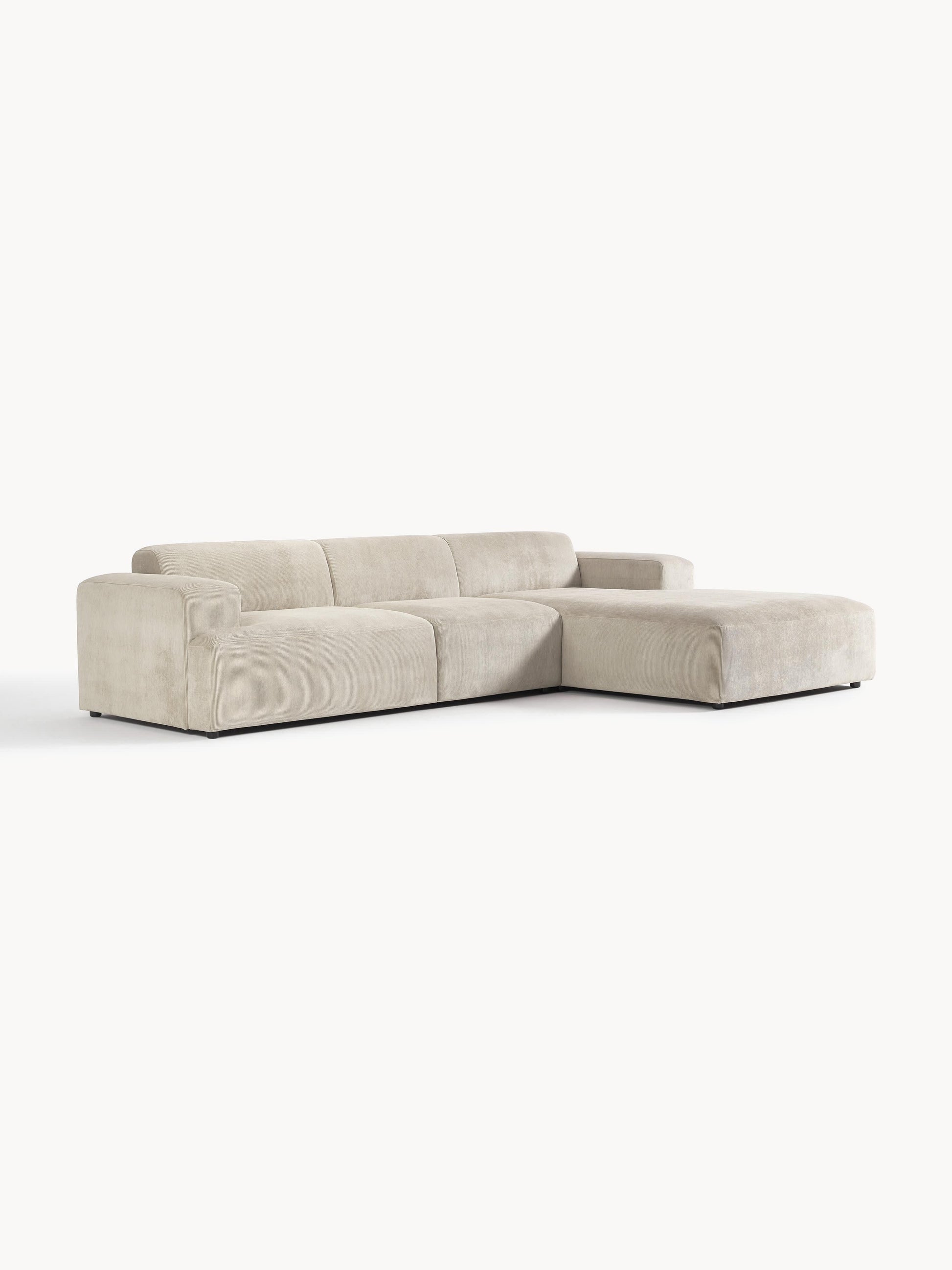 Melva Corner Sofa in Corduroy (4-Seater)