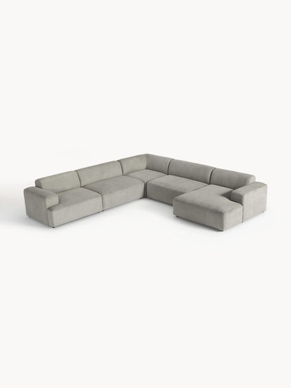 Melva Corner Sofa in Corduroy, XL