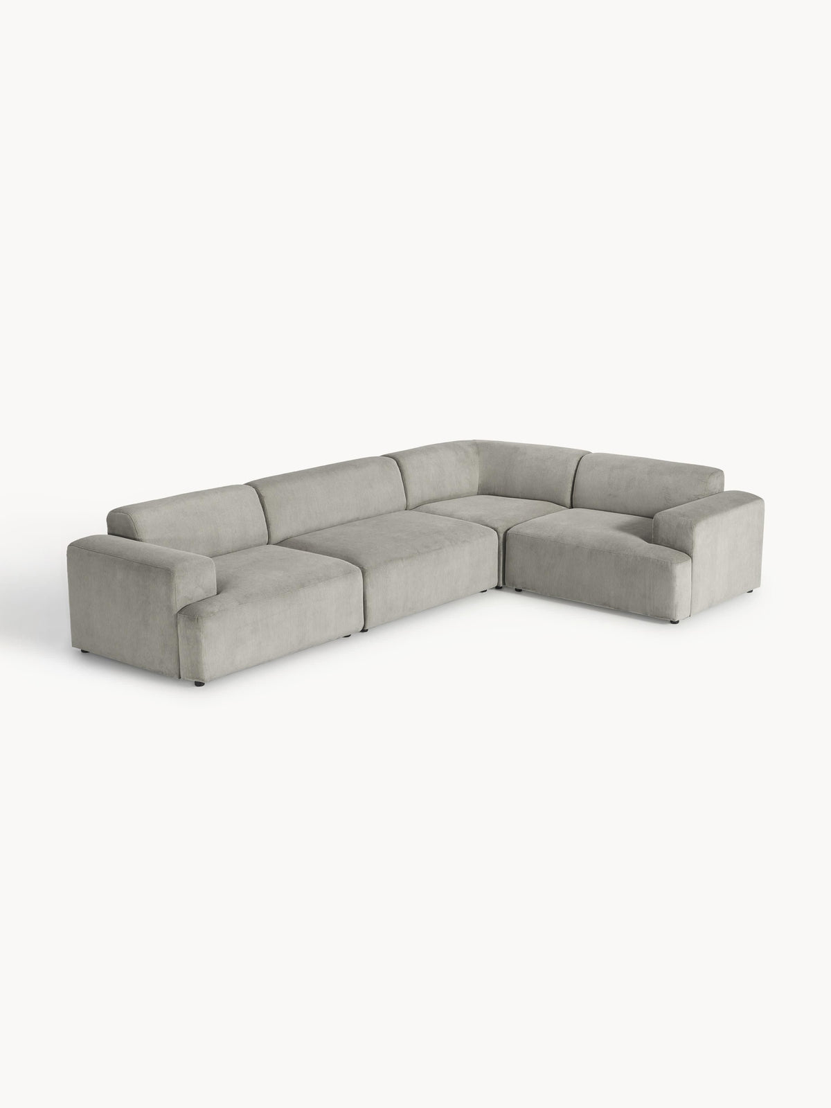 Melva Large Corduroy Corner Settee (4-Seater)