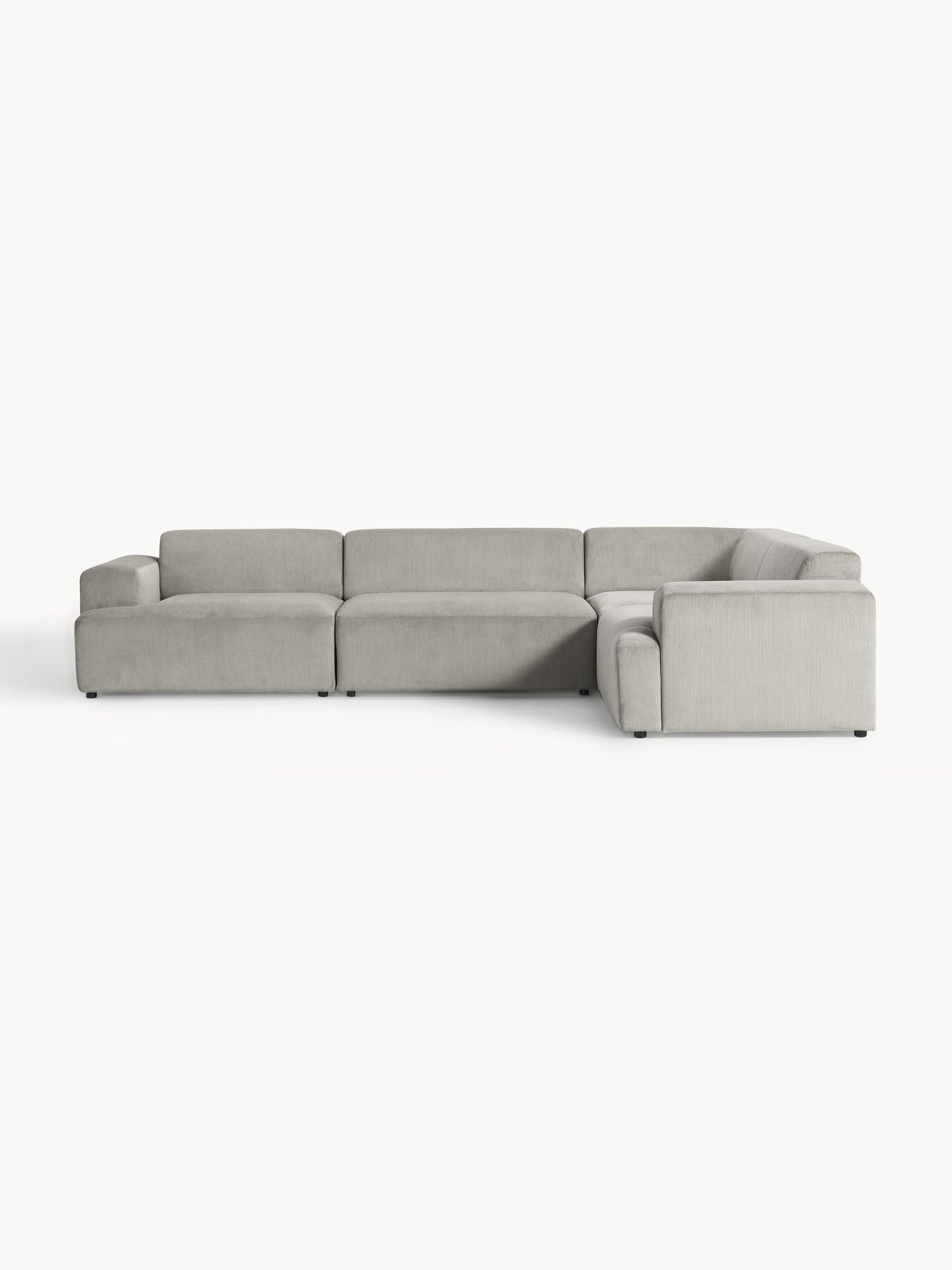 Melva Large Corduroy Corner Settee (4-Seater)