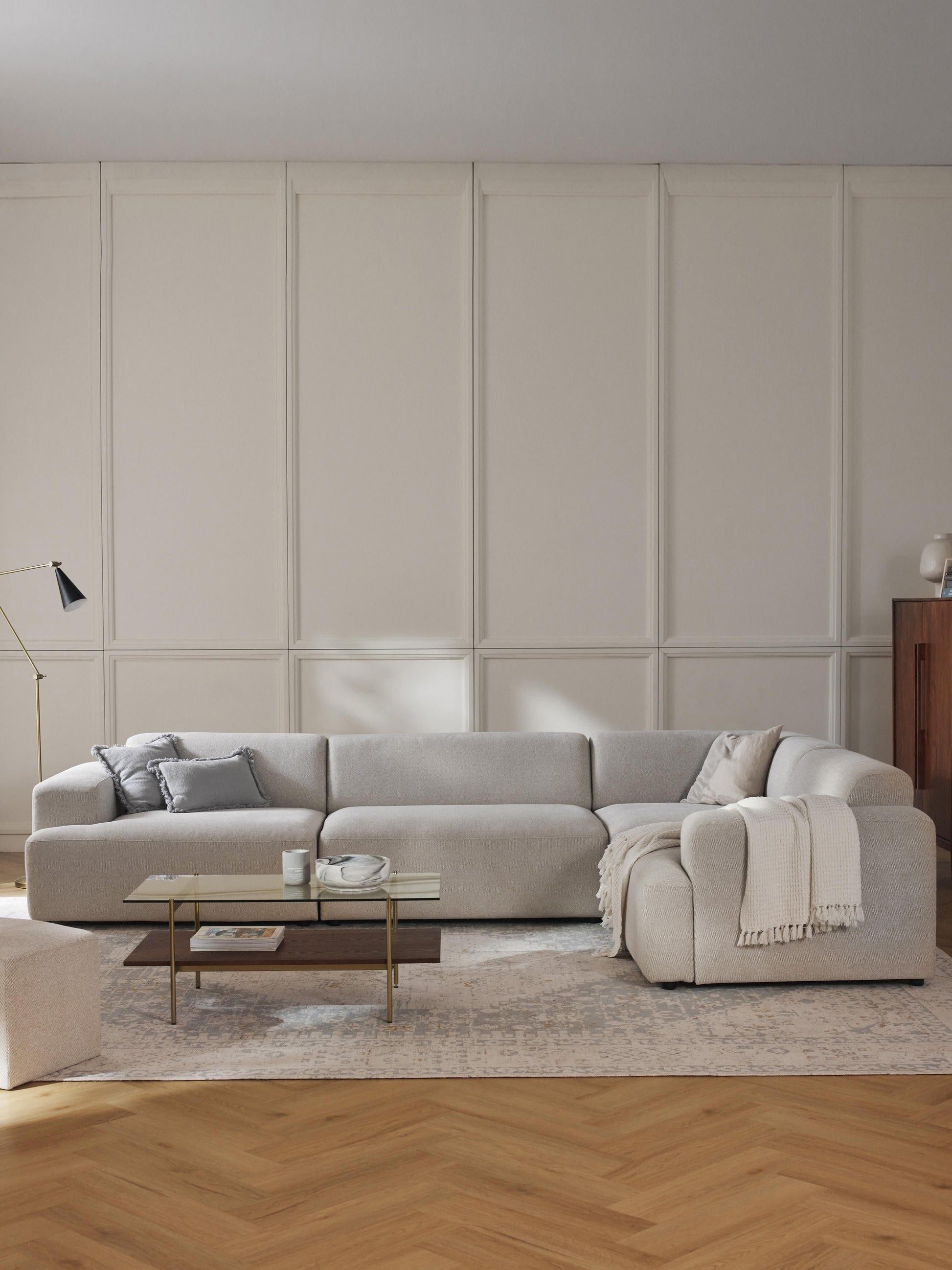 Melva Large Corner Couch, 4-Seater