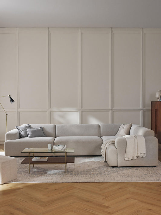 Melva Large Corner Couch, 4-Seater