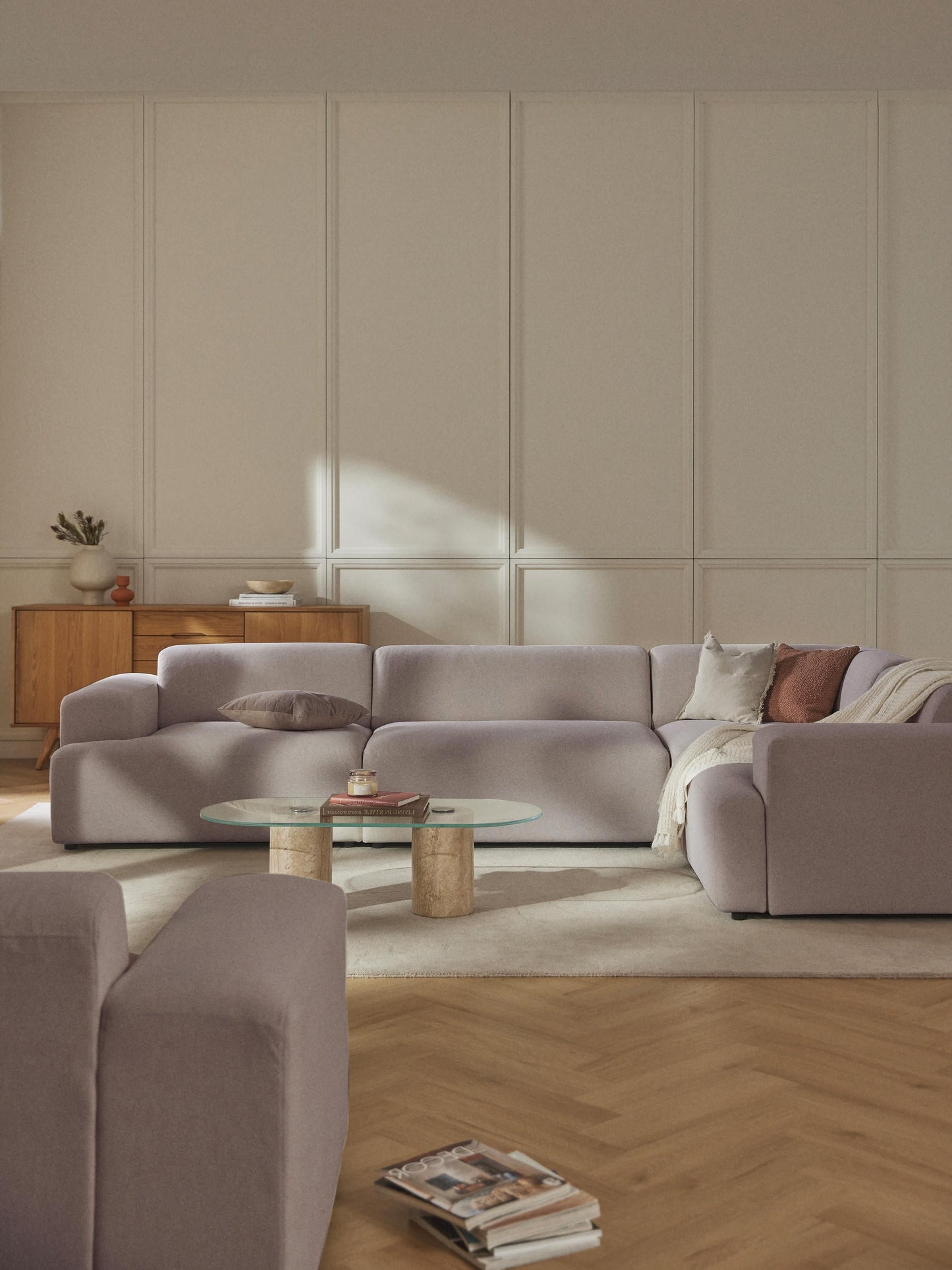 Melva Large Corner Couch, 4-Seater