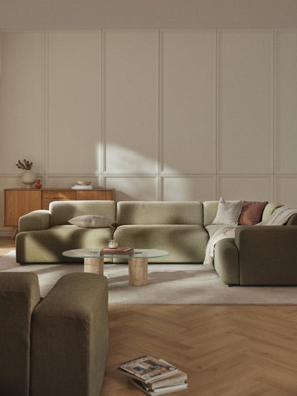 Melva Large Corner Couch, 4-Seater