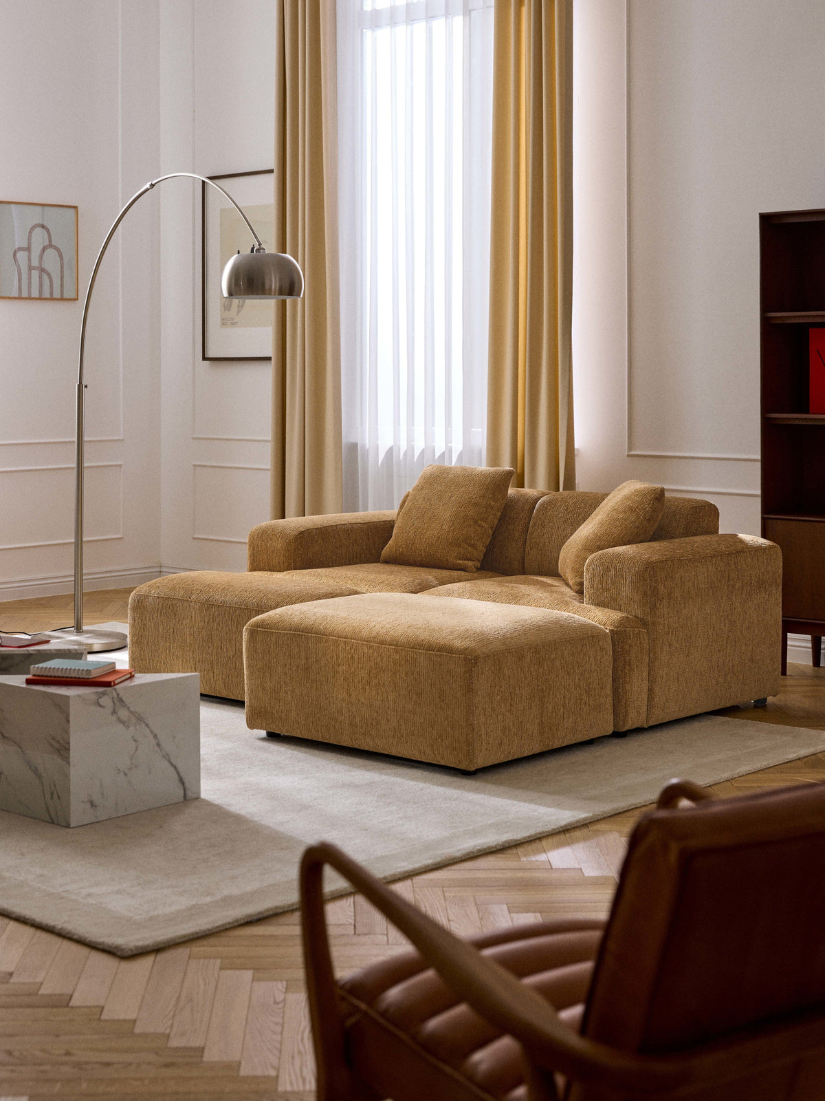 Melva Pouffe, W 99 x D 72 cm