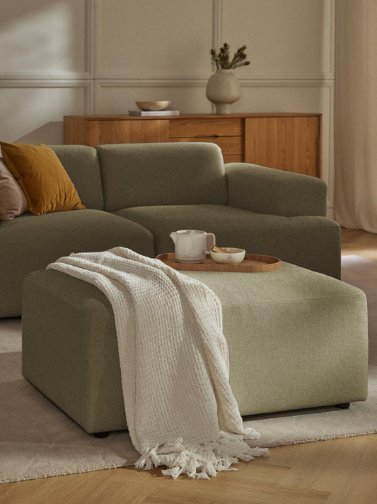 Melva Upholstered Stool, Dimensions W 99 x D 72 cm