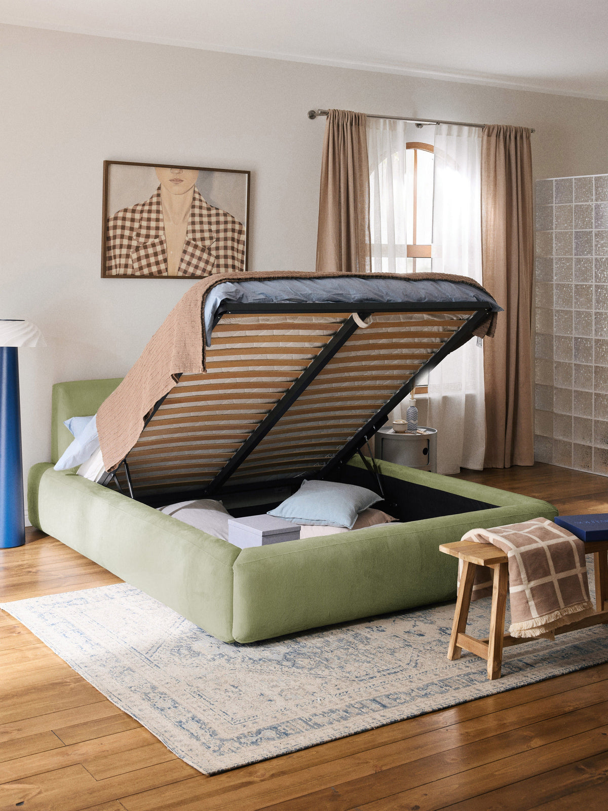 Melva Upholstered Storage Bed Frame