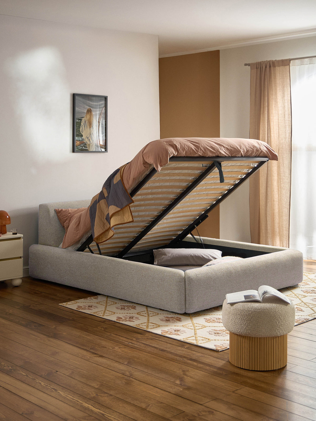 Melva Upholstered Storage Bed Frame