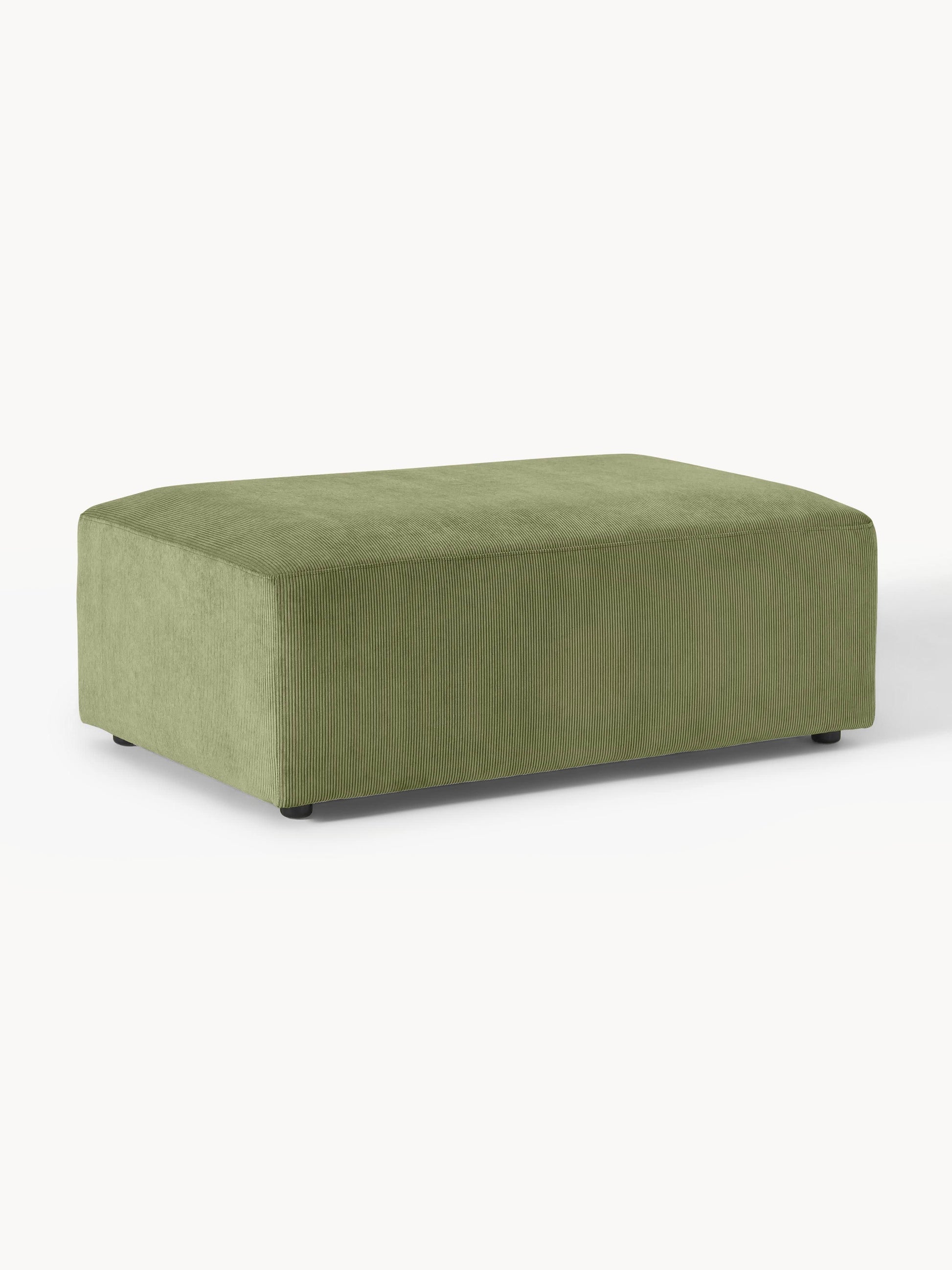 Melva XL Pouffe in Corduroy, W 116 x D 72 cm