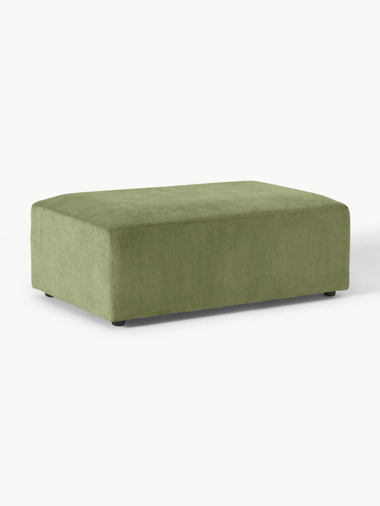 Melva XL Pouffe in Corduroy, W 116 x D 72 cm