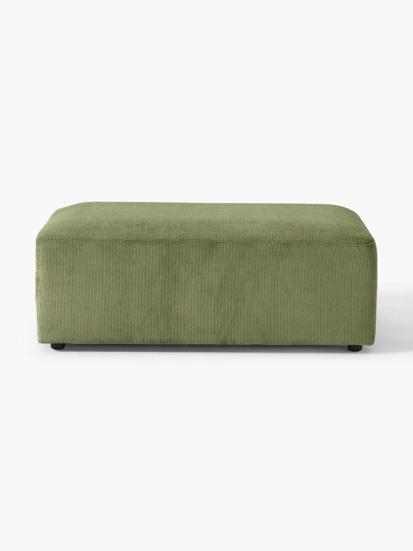 Melva XL Pouffe in Corduroy, W 116 x D 72 cm