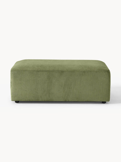 Melva XL Pouffe in Corduroy, W 116 x D 72 cm