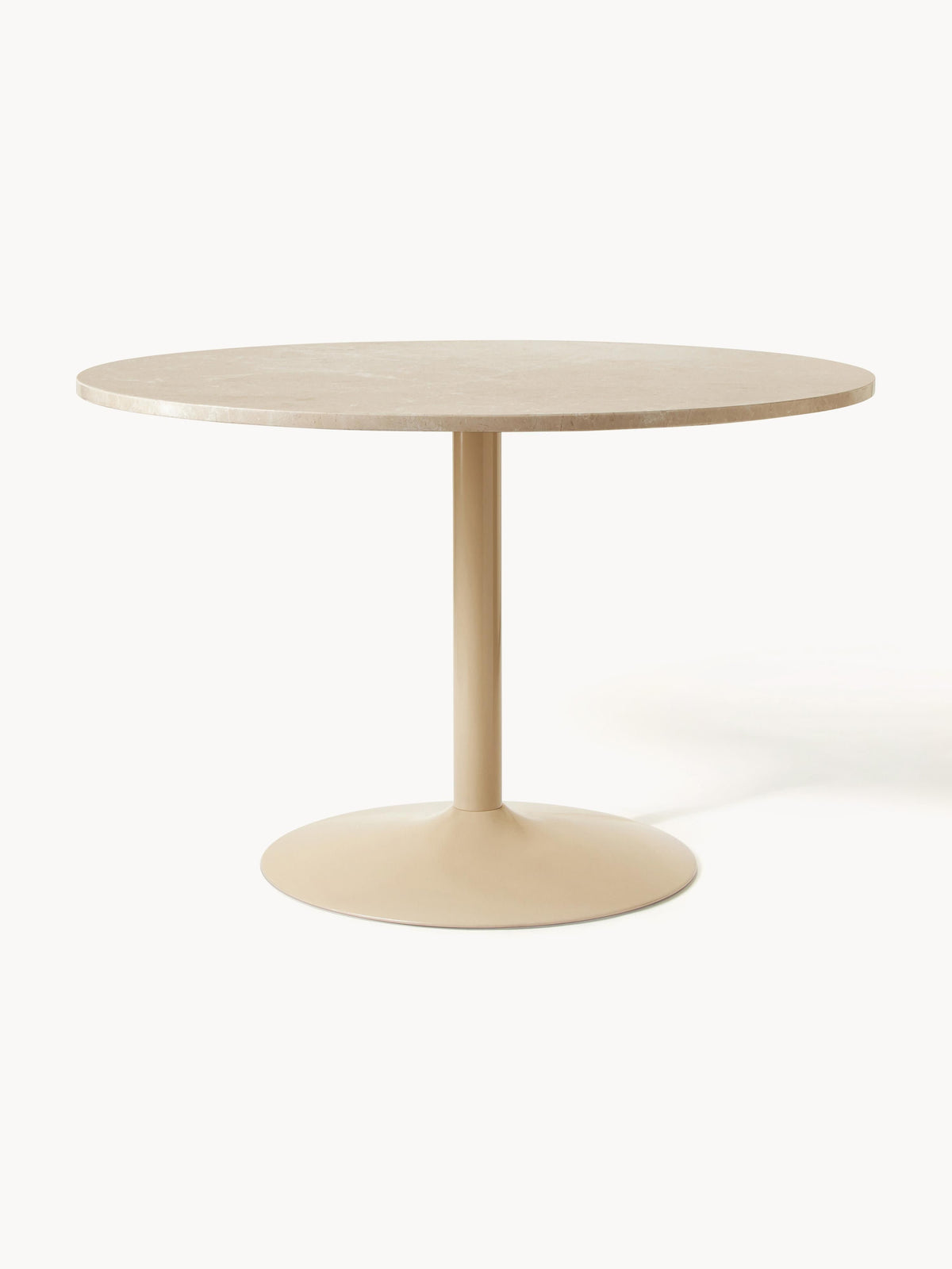 Miley Oval Marble Dining Table, Size 120 x 90 cm