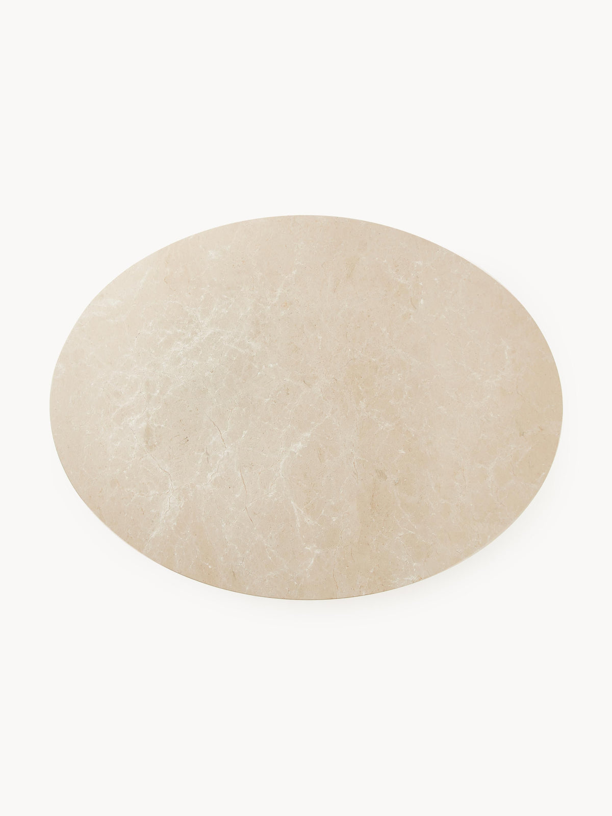 Miley Oval Marble Dining Table, Size 120 x 90 cm