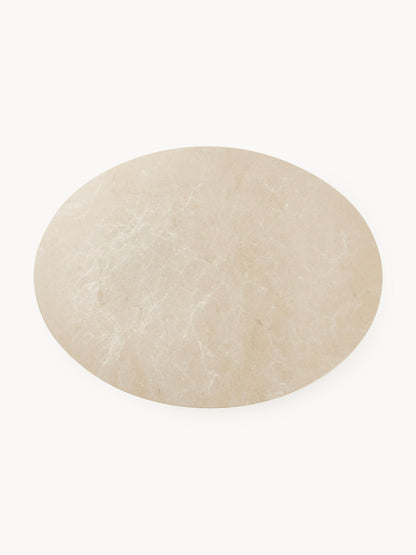 Miley Oval Marble Dining Table, Size 120 x 90 cm