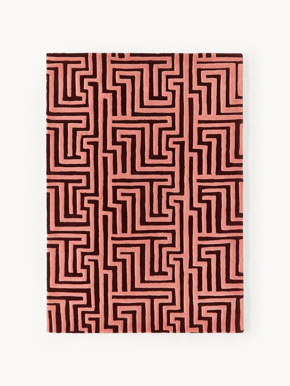 Monty Rug in Hand-Tufted Wool with Raised High-Low Texture
