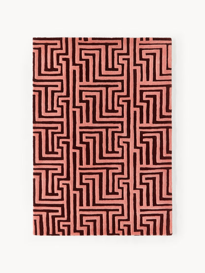 Monty Rug in Hand-Tufted Wool with Raised High-Low Texture