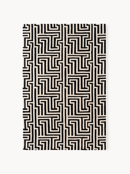 Monty Rug in Hand-Tufted Wool with Raised High-Low Texture