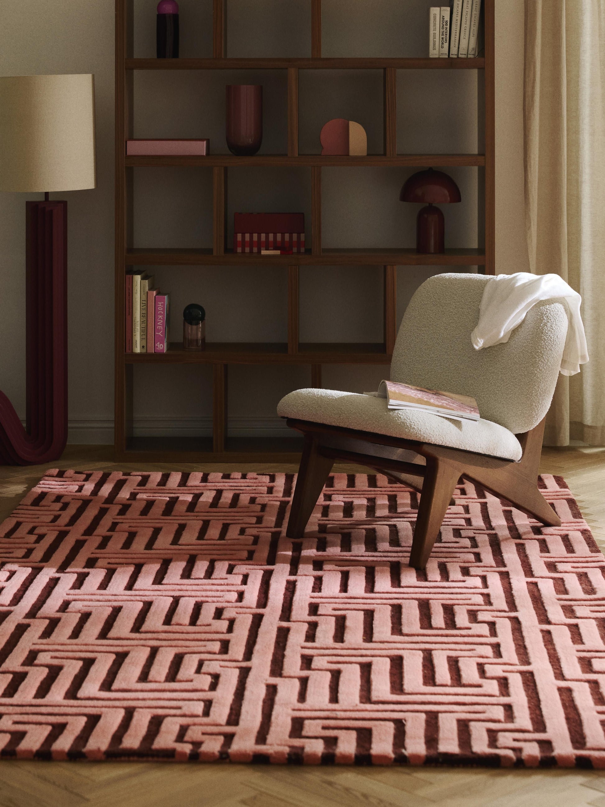 Monty Rug in Hand-Tufted Wool with Raised High-Low Texture