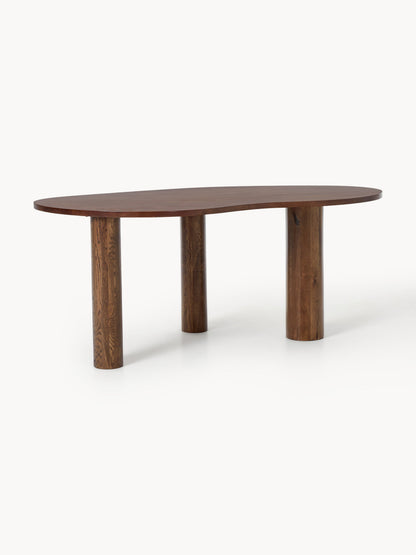 Naruto Dining Table in Oak with Organic Shape, Available in Various Sizes