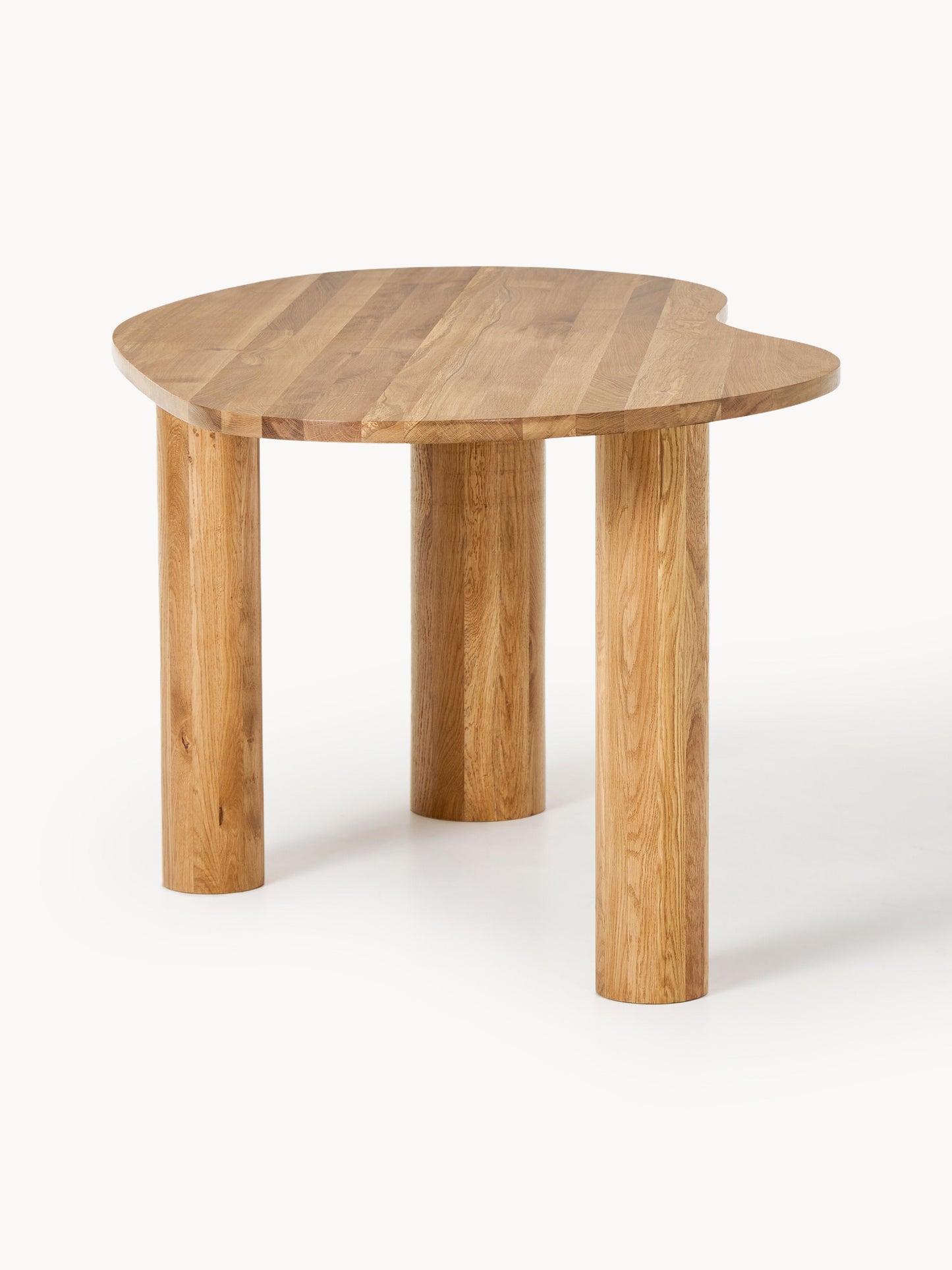 Naruto Dining Table in Oak with Organic Shape, Available in Various Sizes