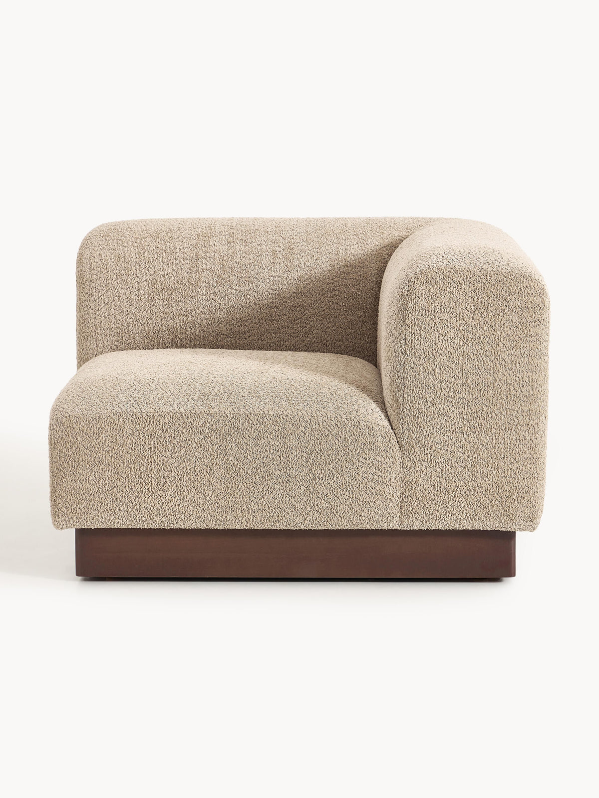 Natalie Corner Piece in Teddy Bouclé