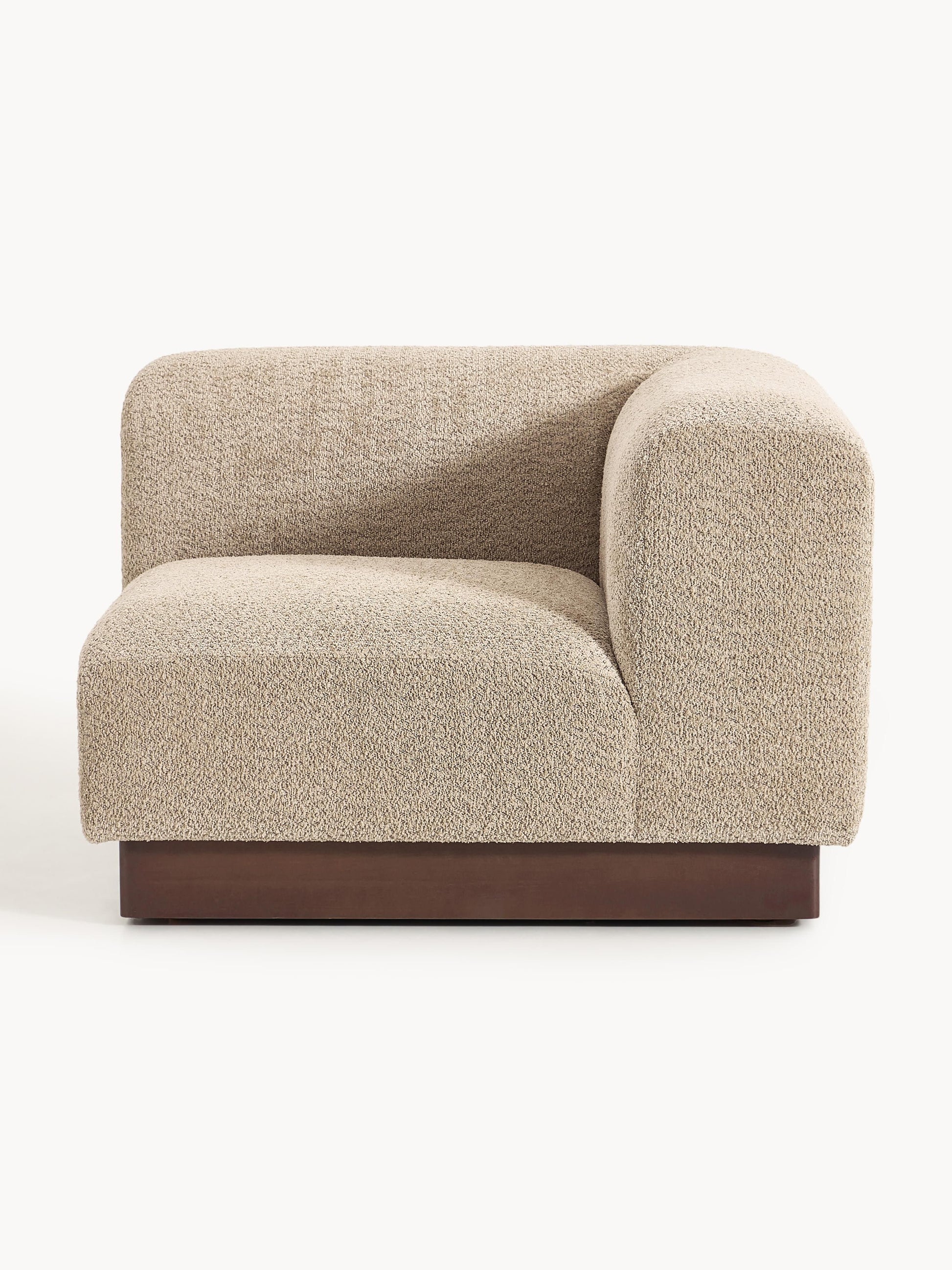 Natalie Corner Piece in Teddy Bouclé