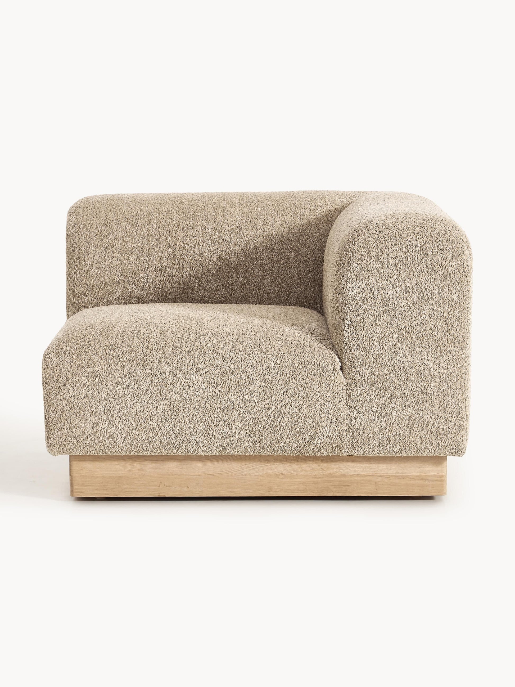 Natalie Corner Piece in Teddy Bouclé