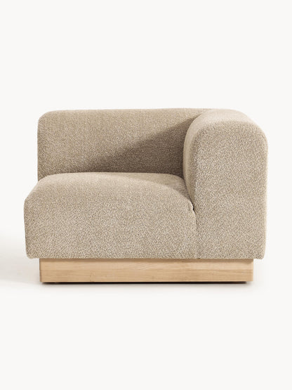 Natalie Corner Piece in Teddy Bouclé