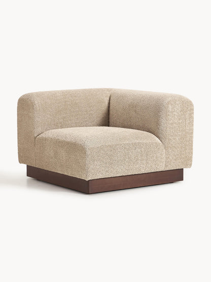 Natalie Corner Piece in Teddy Bouclé