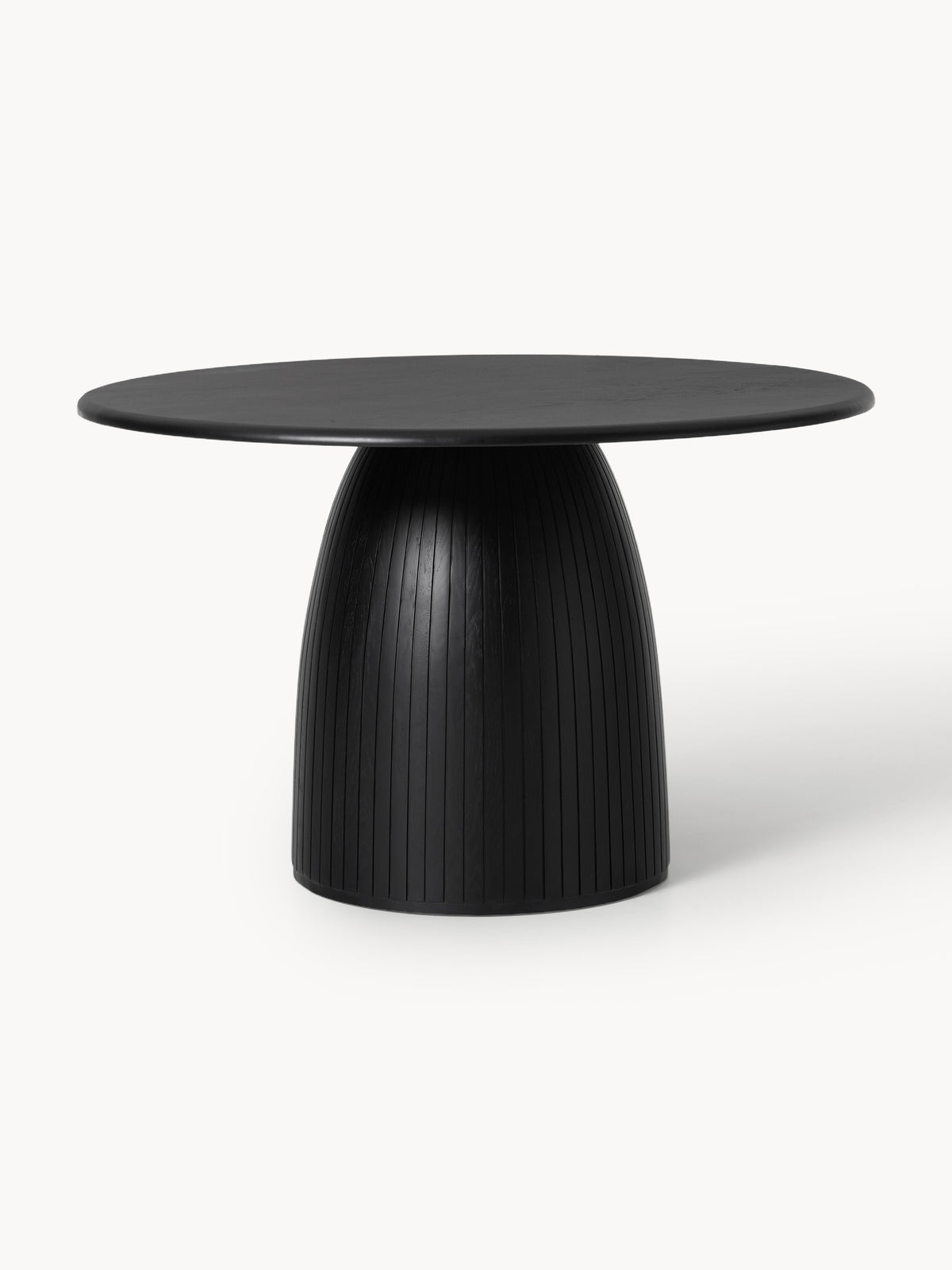 Nelly Round Dining Table with Fluted Texture, Available in Various Sizes