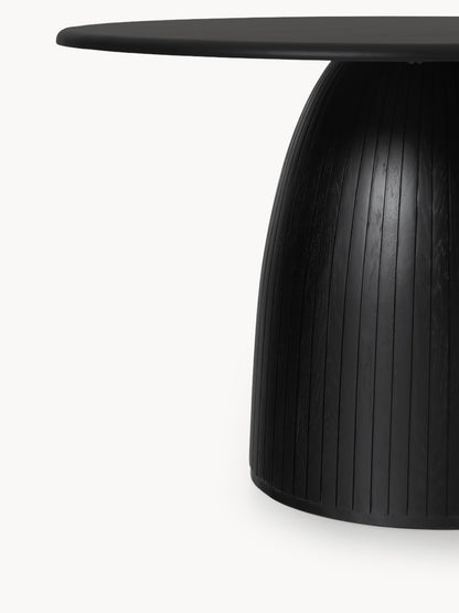 Nelly Round Dining Table with Fluted Texture, Available in Various Sizes